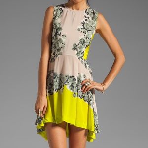 SHAKUHACHI 100% silk floral print dress